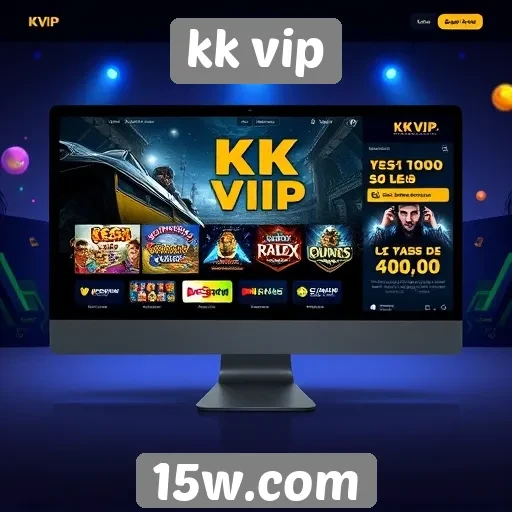 Avaliação da interface do site KK VIP