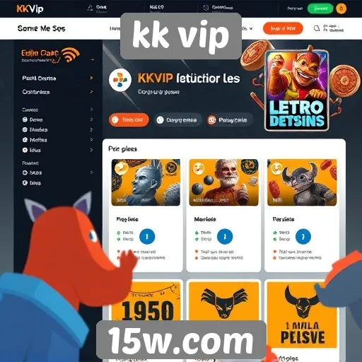 recursos disponíveis no site kk vip